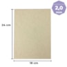Papel Paraná para cartonagem 2,0mm 18x24cm Marpax 10un