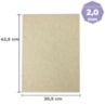 Papel Paraná para cartonagem 2,0mm 30,5x42,5cm Marpax 10un