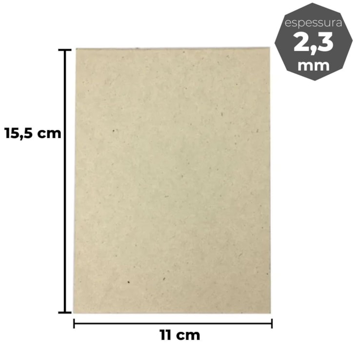 Papel Paraná para cartonagem 2,3mm 11x15,5cm Marpax 10un