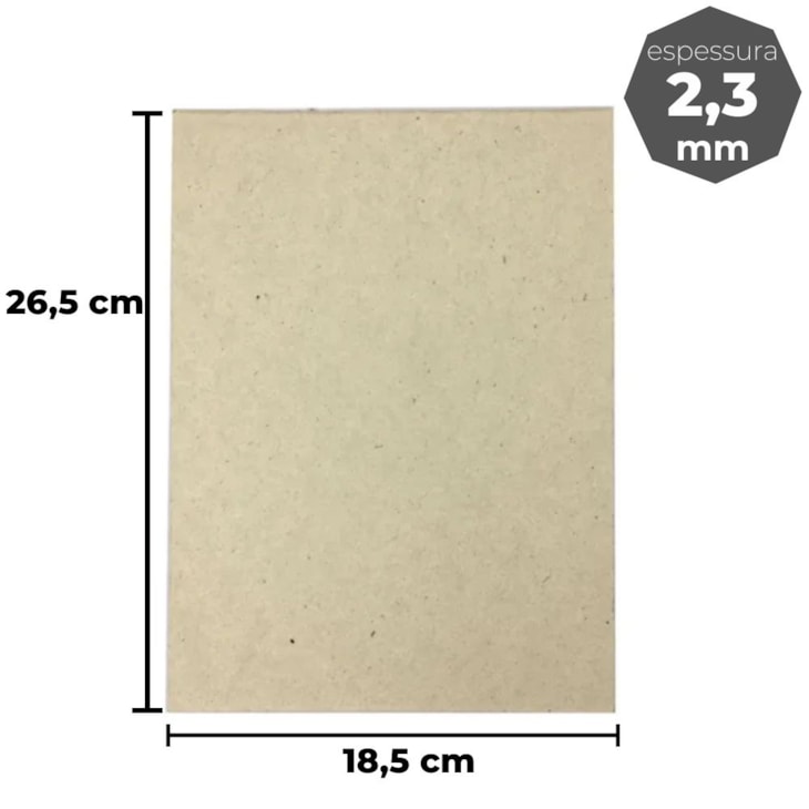 Papel Paraná para cartonagem 2,3mm 18,5x26,5cm Marpax 10un