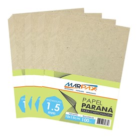Papel Paraná para cartonagem Marpax 1,5mm 10x15cm 100un