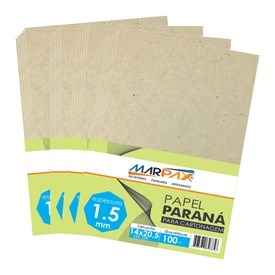Papel Paraná para cartonagem Marpax 1,5mm 14x20,5cm 100un
