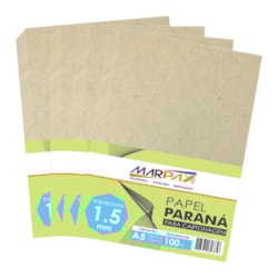 Papel Paraná para cartonagem Marpax 1,5mm A5 148x210mm 100un