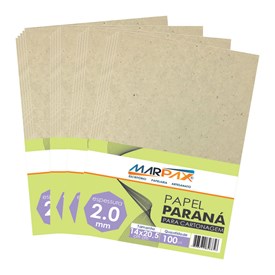 Papel Paraná para cartonagem Marpax 2,0mm 14x20,5cm 100un