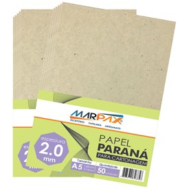Papel Paraná para cartonagem Marpax 2,0mm A5 148x210mm 50UN