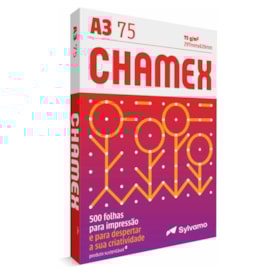 Papel Sulfite A3 75g/m² para Impressão Chamex 500 Folhas