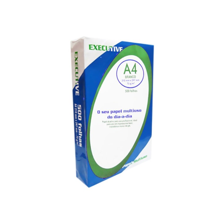Papel Sulfite A4 75g/m² Executive Branco CX 5.000 Folhas