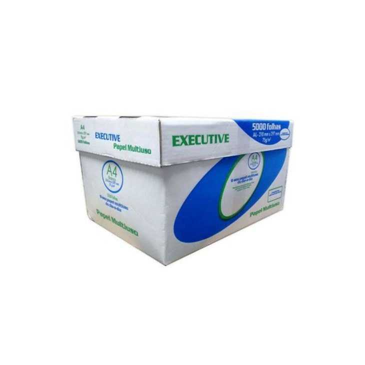 Papel Sulfite A4 75g/m² Executive Branco CX 5.000 Folhas