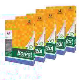 Papel Sulfite A4 75g/m² impressão Boreal Branco 2.500fls