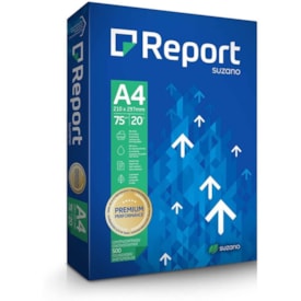 Papel Sulfite A4 75g para Impressão Report Branco 500fls