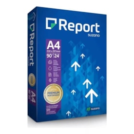 Papel Sulfite A4 90g para Impressão Report Branco 500fls