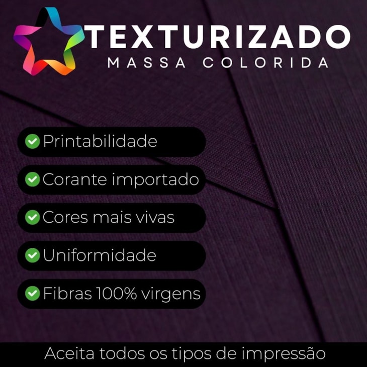 Papel Texturizado 180g A4 210x297mm Mendonza Telado Marpax 25fls
