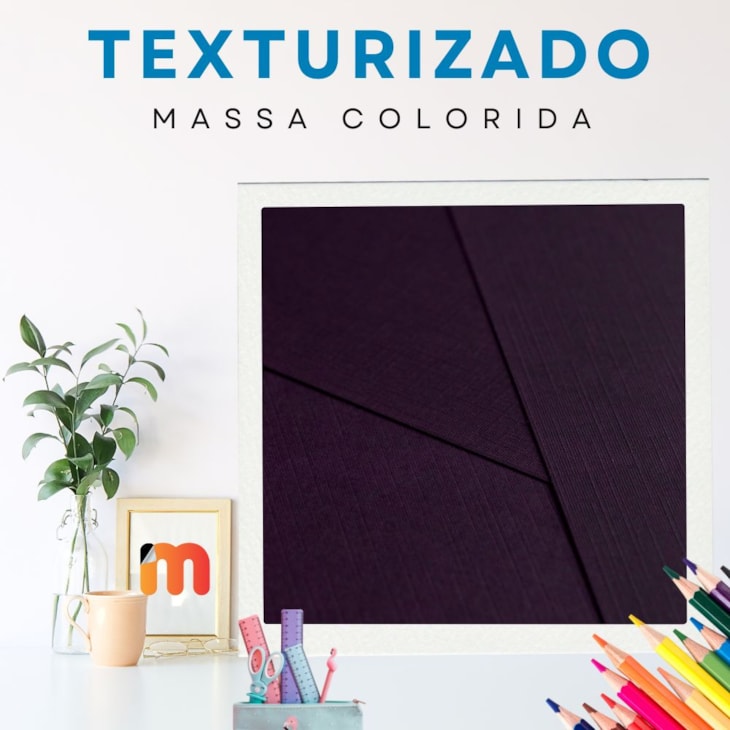Papel Texturizado 180g A4 210x297mm Mendonza Telado Marpax 25fls