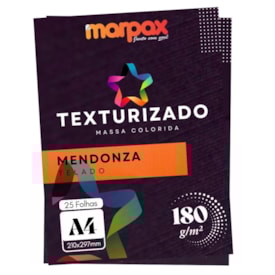 Papel Texturizado 180g A4 210x297mm Mendonza Telado Marpax 25fls