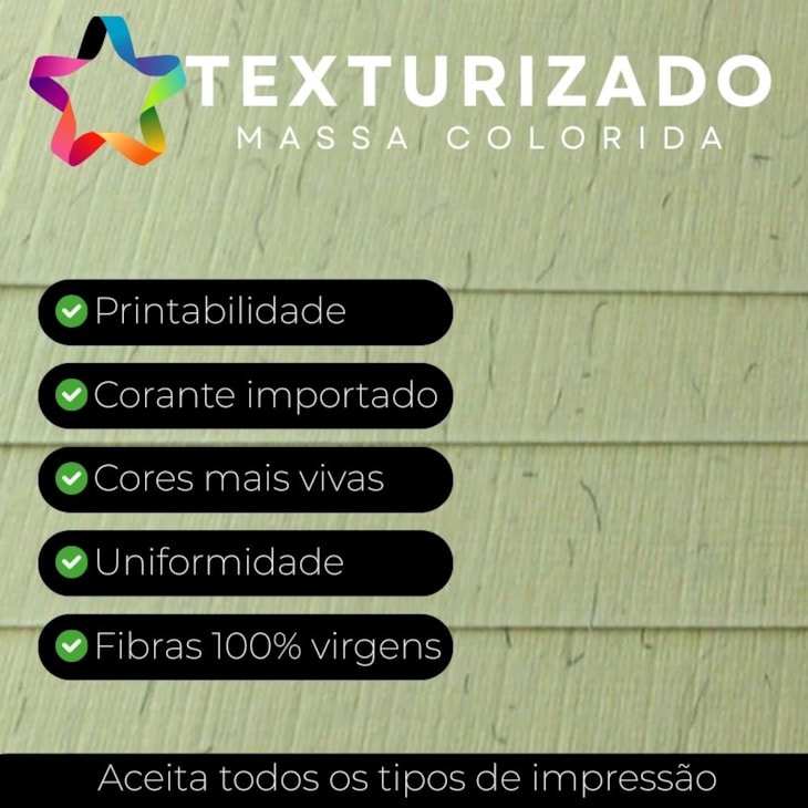 Papel Texturizado 180g A4 Minas Gerais Microcotelê 25fls