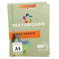 Papel Texturizado 180g A4 Minas Gerais Microcotelê 25fls