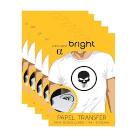 Papel Transfer para Algodão A4 Tecidos Claros Bright 50fls