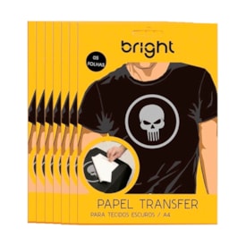 Papel Transfer para Algodão A4 Tecidos Escuros Bright 50fls
