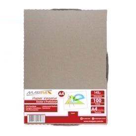 Papel Vegetal A4 210x297mm 142 g/m² Translúcido Pacote100fls