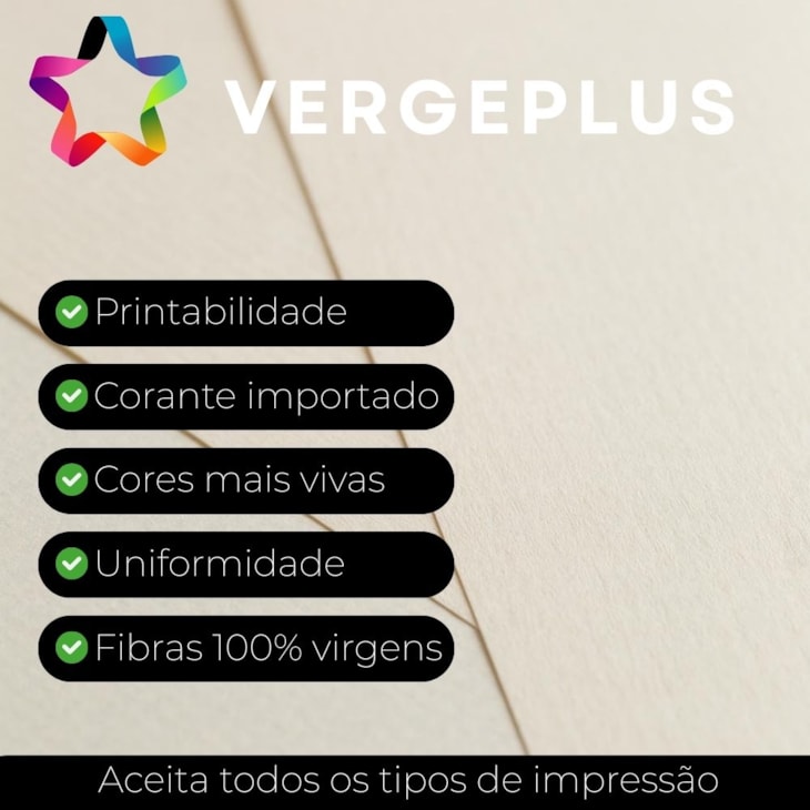 Papel Vergê Plus 220g 305x305mm Ambar Marpax 25fls