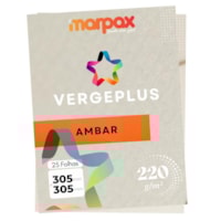 Papel Vergê Plus 220g 305X305mm Ambar Marpax Pacote25fls