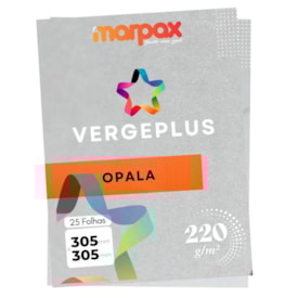 Papel Vergê Plus 220g 305X305mm Opala Marpax Pacote 25fls