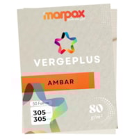 Papel Vergê Plus 80g 305X305mm Ambar Marpax Pacote 50fls