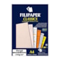 Papel Vergê Salmão A4 210x297mm 180g/m² Filipaper 50 Folhas