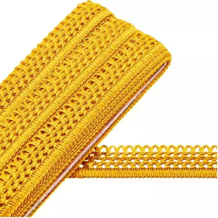 Passamanaria Dourada de Viscose 7080 Marpax com 20mmx10m