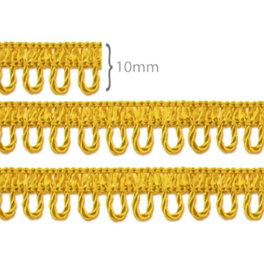 Passamanaria Ponto Curva 7000 Amarelo Ouro  Marpax 10mm x 10m