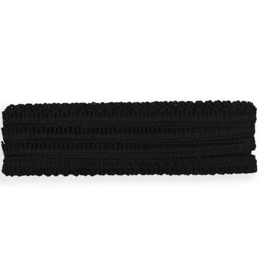 Passamanaria Ponto Curva 7000 Preto Marpax 10mm x 10m