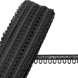 Passamanaria Ponto Curva 7000 Preto Marpax 10mm x 10m