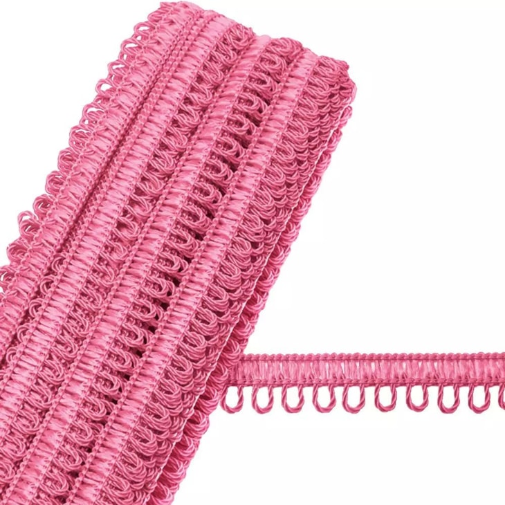 Passamanaria Ponto Curva 7000 Rosa Escuro com 10mm x10m