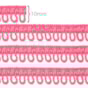 Passamanaria Ponto Curva 7000 Rosa Escuro Marpax 10mm x 10m