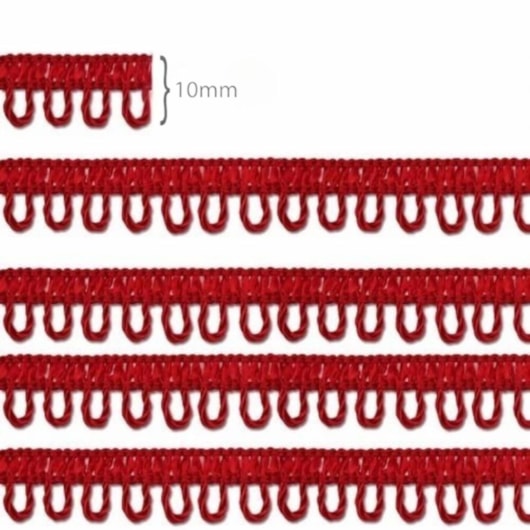 Passamanaria Ponto Curva 7000 Vermelho Marpax 10mm x 10m