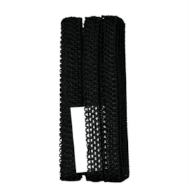 Passamanaria Preto de Viscose 7080 Marpax com 20mm x10m