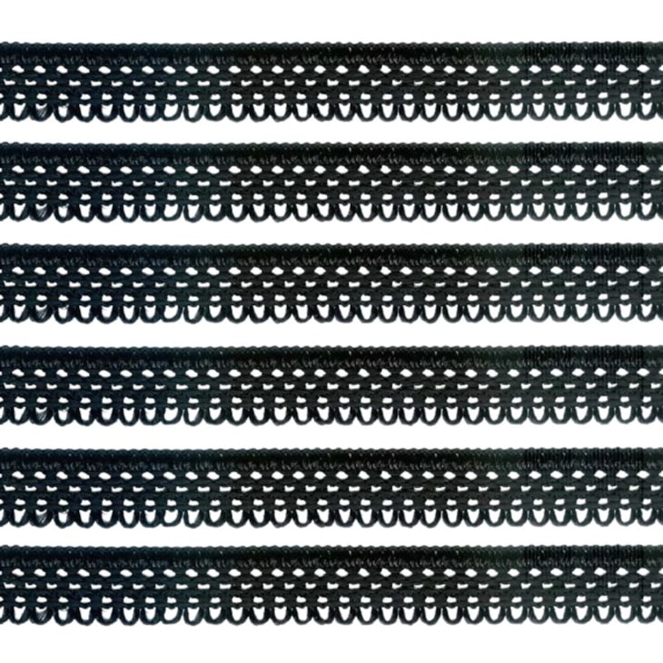 Passamanaria Preto de Viscose 7080 Marpax com 20mm x10m