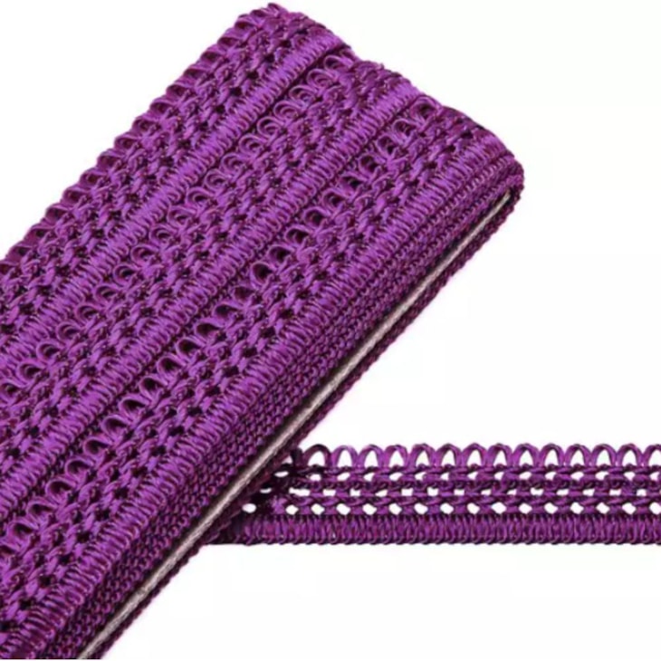 Passamanaria Roxo Liso Viscose 7080 Marpax com 20mm x10m