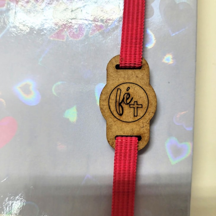 Passante para Agenda Cartonagem em MDF Fé Marpax com 10un