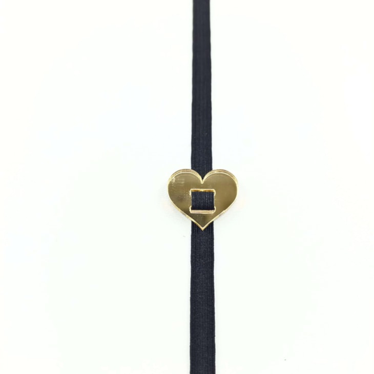 Passante para Cartonagem Acrilico Coração Marpax com 5un