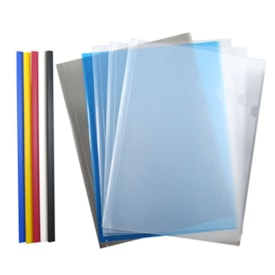 Pasta Canaleta A4 220X307mm Sortidos Plastpark com 05un