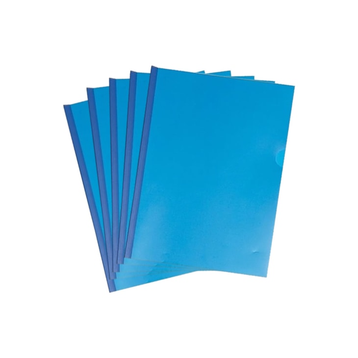 Pasta Canaleta Lisa A4 230X310mm Azul ACP Pacote com 10un