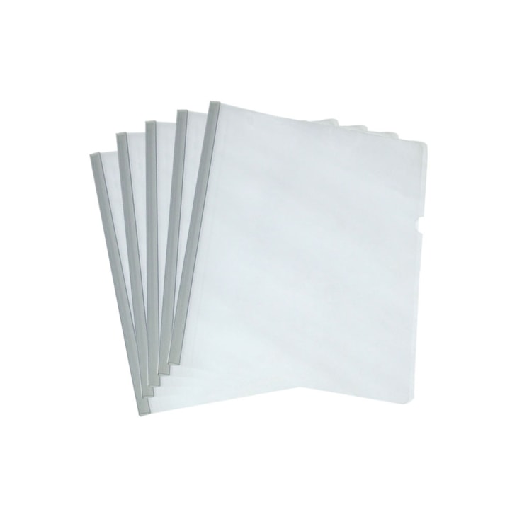 Pasta Canaleta Lisa A4 230x310mm Cristal ACP Pacote com 10un