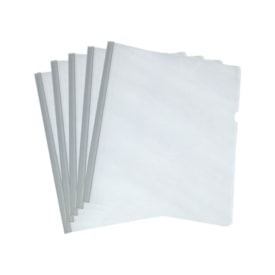 Pasta Canaleta Ofício 230X330mm Transparente Plastpark 05un