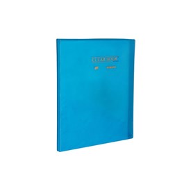 Pasta Catálogo A4 Clear Book Azul + 10 sacos Plastpark 01un
