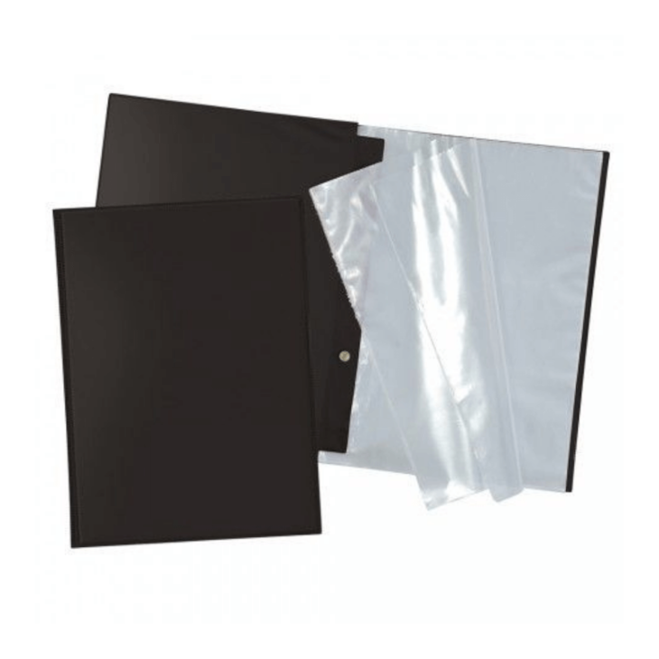 Pasta Catálogo em PVC com 10 envelopes finos sem visor 01un