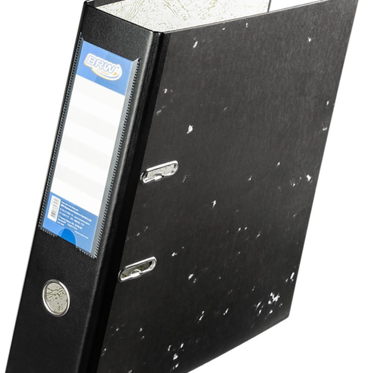 Pasta de Arquivo Az A4 320x285mm Lombada 7cm Preta BRW 01un