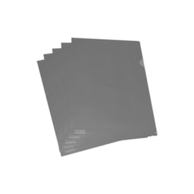 Pasta L A4 Plástica 218X306mm PP Fumê Plastpark com 10un