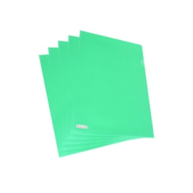 Pasta L A4 Plástica 218X306mm PP Verde Plastpark com 10un