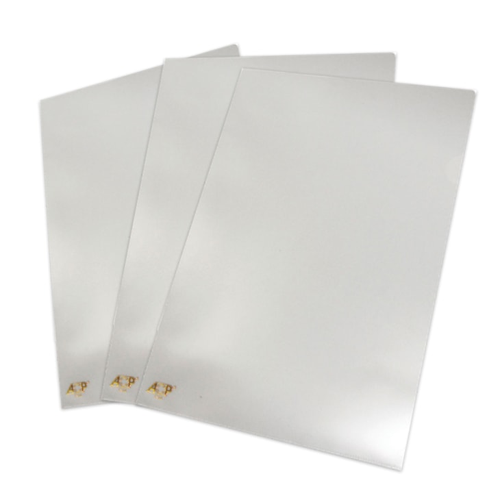 Pasta L A4 Plástica 220x310mm  Cristal ACP com 10undades